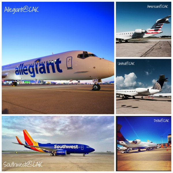 Two Low Fare Carriers- Southwest and Allegiant- Now Serving CAK! Love 'Em Both. 
