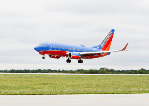 Southwest Lands at Akron-Canton Airport (CAK)