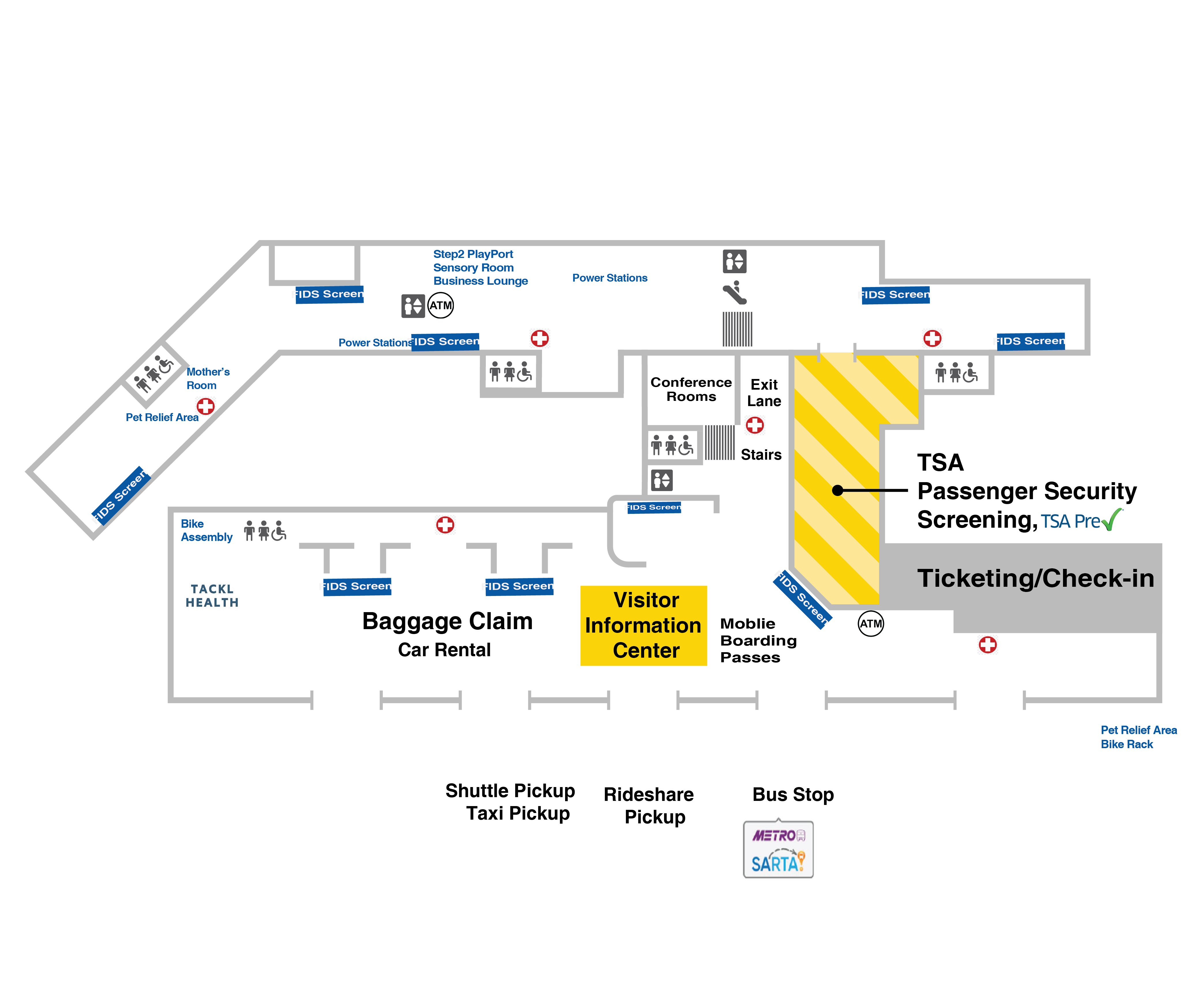 CAK Airport Map AkronCanton Airport » AkronCanton Airport