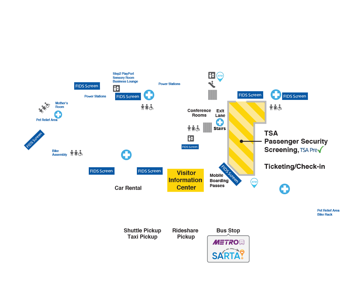 CAK Airport Map AkronCanton Airport » AkronCanton Airport
