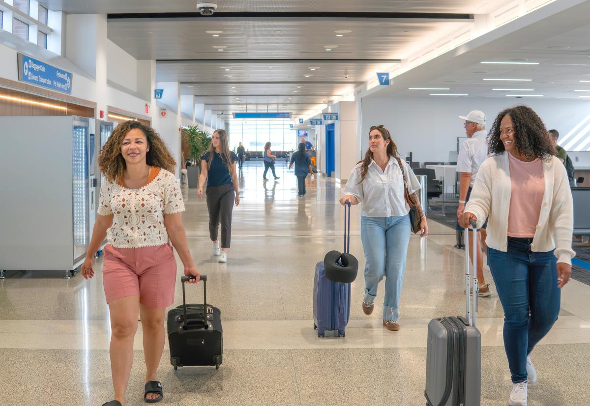 people at airport